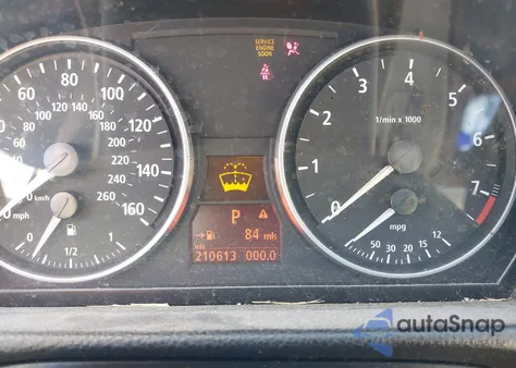 2006 BMW 325I z USA, uszkodzony, nr VIN WBAVB13506KX38579